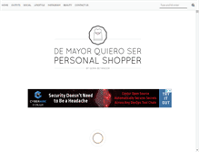 Tablet Screenshot of demayorquieroserpersonalshopper.com